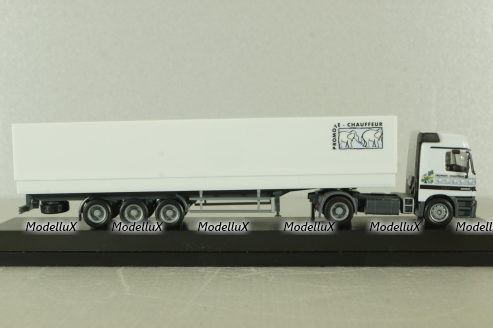 Mercedes Actros 1853 Planensattelzug 2/3 "Promote Chauffeur", B66000283, Herpa 1:87 