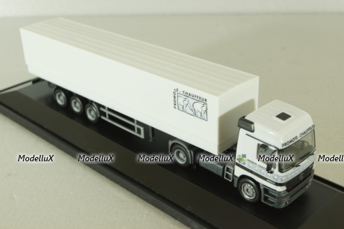Mercedes Actros 1853 Planensattelzug 2/3 "Promote Chauffeur", B66000283, Herpa 1:87 