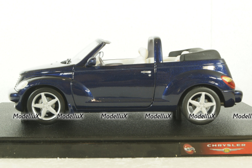 Chrysler PT cruiser cabrio, blue, 53839,  Hotwheels 1:18