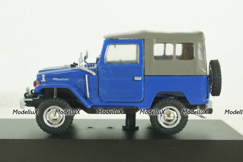 Toyota Land Cruiser BJ40 blue, EBBRO 1:43