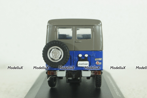 Toyota Land Cruiser BJ40 blue, EBBRO 1:43