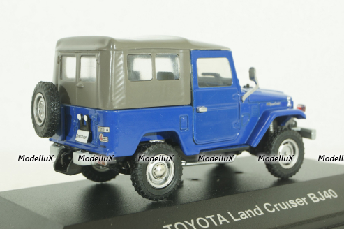 Toyota Land Cruiser BJ40 blue, EBBRO 1:43