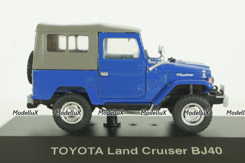 Toyota Land Cruiser BJ40 blue, EBBRO 1:43