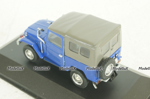 Toyota Land Cruiser BJ40 blue, EBBRO 1:43