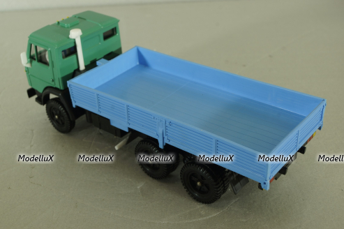 КамАЗ-5320 бортовой, зеленый/голубой, Арек 1:43 
