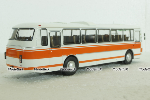 Лаз-699Р 1981, бело/оранжевый, автобус, DEM009, DEMPRICE 1:43