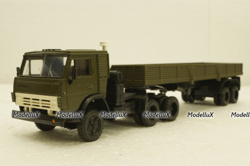 Камаз-5410, с полуприцепом, зеленый, Элекон 1:43