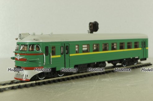 ЭР2 головной вагон 1962, зеленый, Наши поезда №14, Modimio 1:87