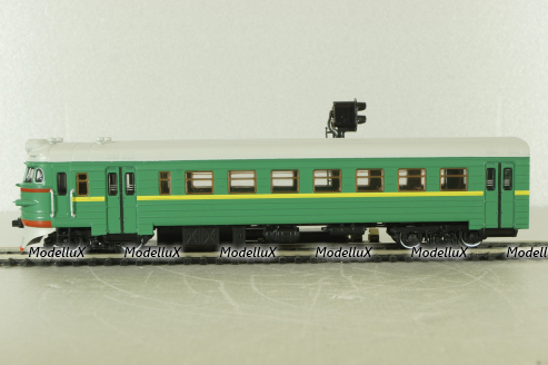 ЭР2 головной вагон 1962, зеленый, Наши поезда №14, Modimio 1:87