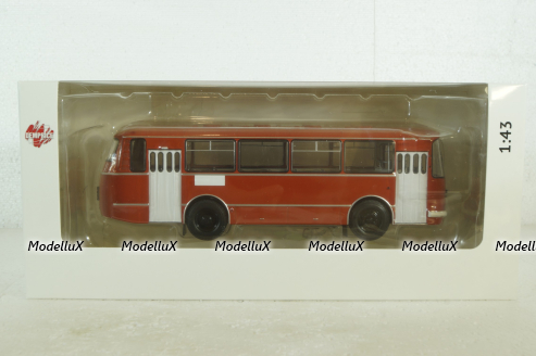 ЛАЗ-695Н (1981), красный, DEMPRICE 1:43 