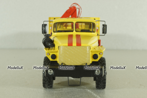 Урал-4320-0911 Аварийный, с манипулятором, желтый, Nik Models 1:43