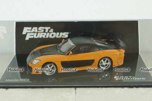 Mazda RX-7 (2006) orange, Fast&Furious #18, FF021, Altaya 1:43