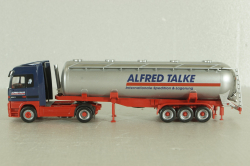 Mercedes Actros 1857 with semi-trailer tank "Alfred Talke" blue/grey, 144131, Herpa 1:87