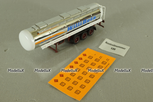 Semi-trailer tank "Willi Betz", chrome, 826110tr, Herpa 1:87