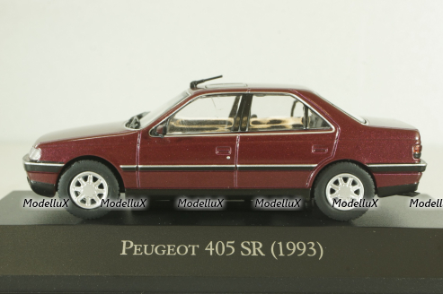 Peugeot 405 SR Saloon 1993, redmetallic, Altaya 1:43 Уценка!