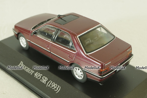 Peugeot 405 SR Saloon 1993, redmetallic, Altaya 1:43 Уценка!