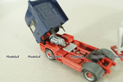 Scania TL with semi-trailer tank "Hoyer-talke", blue/grey, 147837, Herpa 1:87