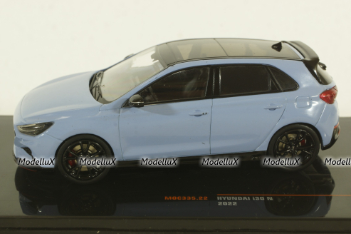 Hyundai i30 N 2022, lightblue, MOC335, IXO 1:43