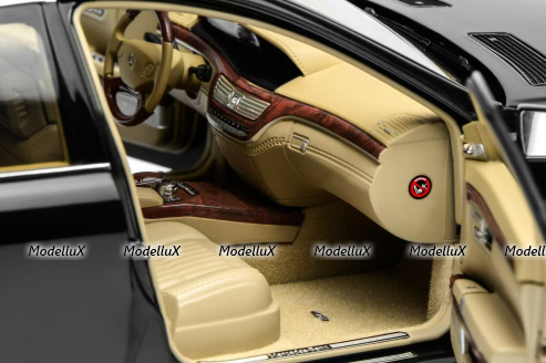 Mercedes-Benz S 600L (221), black, MotorHelix 1:18