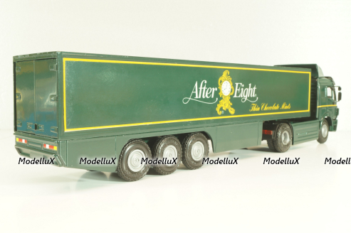 Mercedes-Benz SK 1850 LS tractor with semi-trailer tank "After Eight" 1994, green, 313,  NZG 1:43