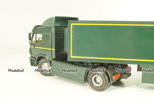 Mercedes-Benz SK 1850 LS tractor with semi-trailer tank "After Eight" 1994, green, 313,  NZG 1:43
