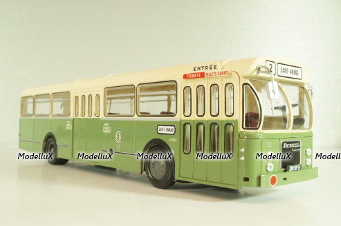 BROSSEL BL55 1966, bus, green, AUTOBUS DAL MONDO №67, Hachette 1:43 С журналом!
