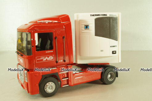 Renault Magnum  AE500 with semi-trailer fridge "Norbert Dentressangle" 2008, red/white, 117415, Eligor 1:43