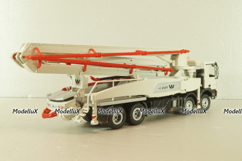 Mercedes-Benz Actros 4141 4-axle, Waitzinger 42XXT Concrete pump, B66000806, NZG 1:50 Уценка!