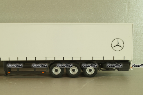 Mercedes-Benz Actros FH25 GigaSpace 4x2 2012 with semi-trailer "Mercedes-Benz", green/silver, 8622/03, NZG 1:50