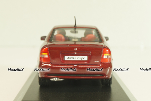 Opel Astra Coupe 2000, dark red, 430049124, Minichamps 1:43