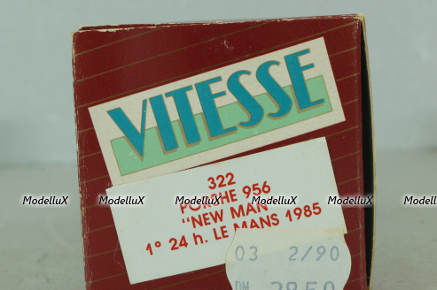 Porsche 956 #7 24h Le Mans 1985, 322, Vitesse 1:43