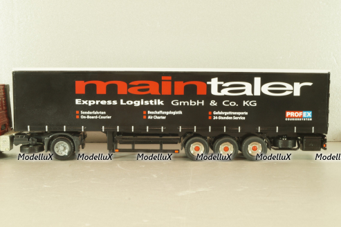 Kogel semi-trailer "Main taler", black, 848/01, NZG 1:50