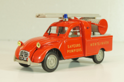 Citroen 2CV Pick-up Sapeurs pompiers HELDENFINGEN, 1963, 409533F, Norev 1:43
