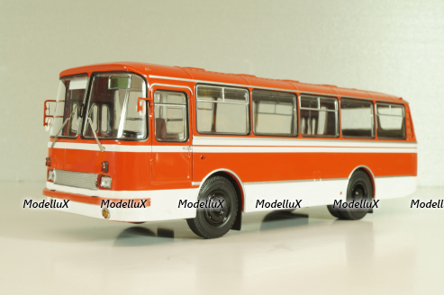 ЛАЗ-695Н (1981), красный/белый, DEMPRICE 1:43 