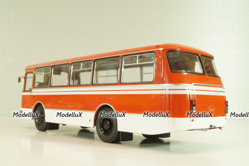 ЛАЗ-695Н (1981), красный/белый, DEMPRICE 1:43 