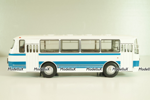 ЛАЗ-695Н (1981), белый/синий, DEMPRICE 1:43 