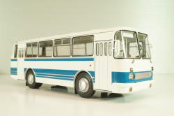 ЛАЗ-695Н (1981), белый/синий, DEMPRICE 1:43 