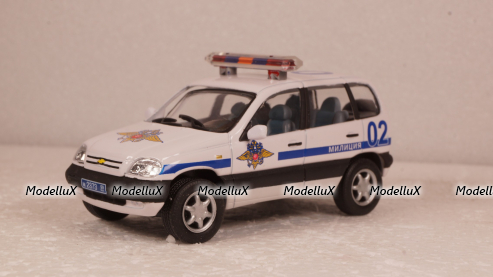 Ваз-2123 Нива Милиция, Chevrolet Niva Милиция, Cararama 1:43