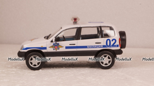 Ваз-2123 Нива Милиция, Chevrolet Niva Милиция, Cararama 1:43