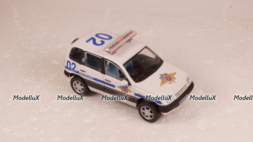 Ваз-2123 Нива Милиция, Chevrolet Niva Милиция, Cararama 1:43