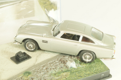Aston Martin DB5 from movie "Goldfinger" 1964, grey, James Bond Modellauto Collection №1, Altaya 1:43