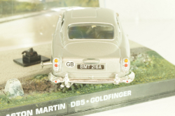 Aston Martin DB5 from movie "Goldfinger" 1964, grey, James Bond Modellauto Collection №1, Altaya 1:43