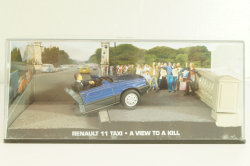 Renault 11 Taxi from movie "A view to a kill" 1985, blue, James Bond Modellauto Collection, Altaya 1:43