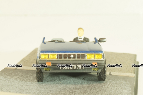 Renault 11 Taxi from movie "A view to a kill" 1985, blue, James Bond Modellauto Collection, Altaya 1:43