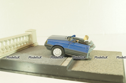 Renault 11 Taxi from movie "A view to a kill" 1985, blue, James Bond Modellauto Collection, Altaya 1:43