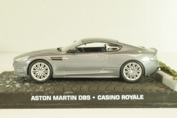 Aston Martin DBS from movie "Casino Royale" 2006, silver, James Bond Modellauto Collection #5, Altaya 1:43