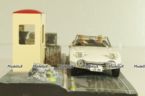 Toyota 2000 GT from movie "You only live twice" 1967, white, James Bond Modellauto Collection #7, Altaya 1:43