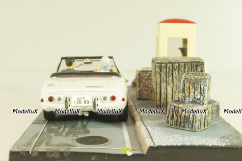 Toyota 2000 GT from movie "You only live twice" 1967, white, James Bond Modellauto Collection #7, Altaya 1:43
