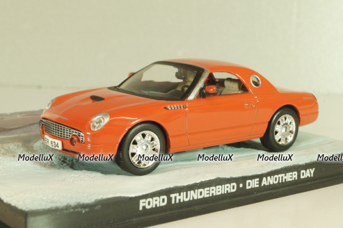 Ford Thunderbird from movie "Die another day" 2002, oranger, James Bond Modellauto Collection #27 , Altaya 1:43