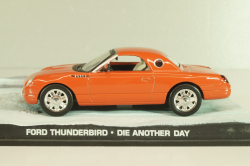 Ford Thunderbird from movie "Die another day" 2002, oranger, James Bond Modellauto Collection #27 , Altaya 1:43